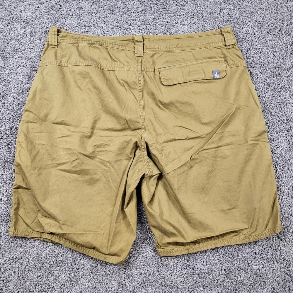 The North Face Mens Khaki Cotton Twill Hiking‎ Shorts T338 Regular Fit Size L